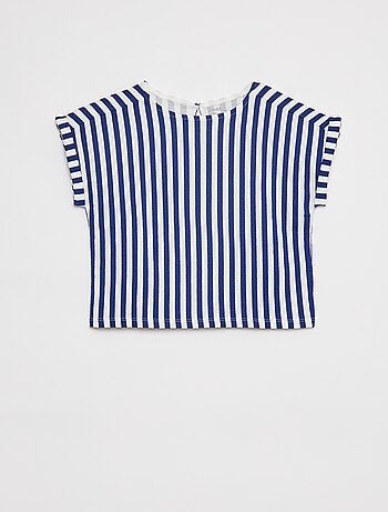 T-shirt à manches courtes en maille crêpe