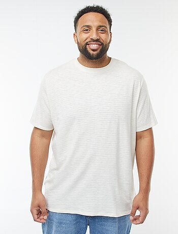 T-shirt à manches courtes en maille texturée