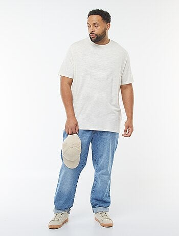 T-shirt à manches courtes en maille texturée