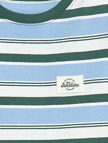 T-shirt à manches courtes et à rayures