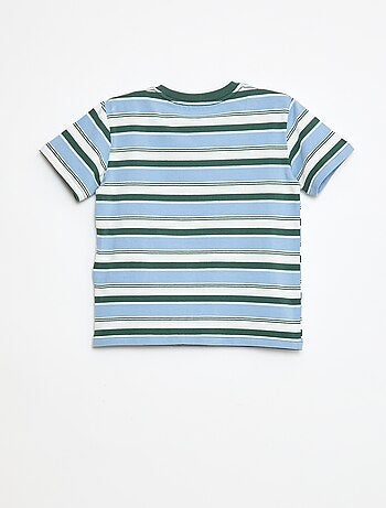 T-shirt à manches courtes et à rayures