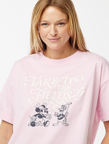 T-shirt à manches courtes et col rond 'Mickey Mouse' 'Disney'