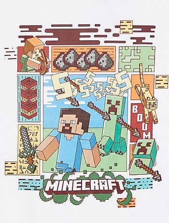 T-shirt à manches courtes 'Minecraft'