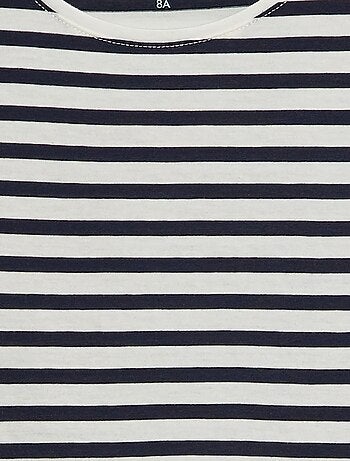 T-shirt à manches courtes rayé