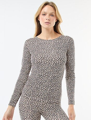 T-shirt à manches longues col rond