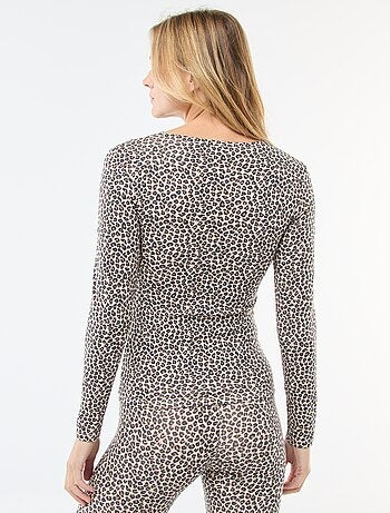 T-shirt à manches longues col rond