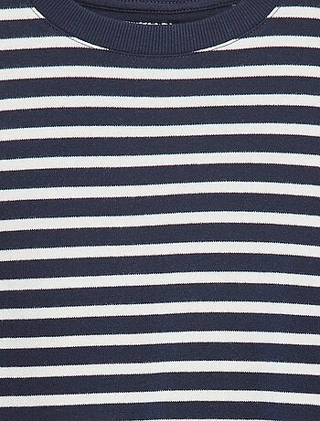 T-shirt à manches longues rayé