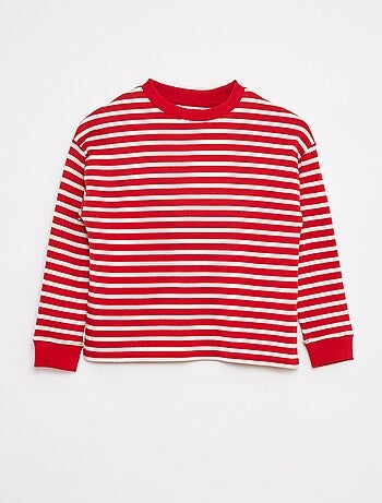 T-shirt à manches longues rayé