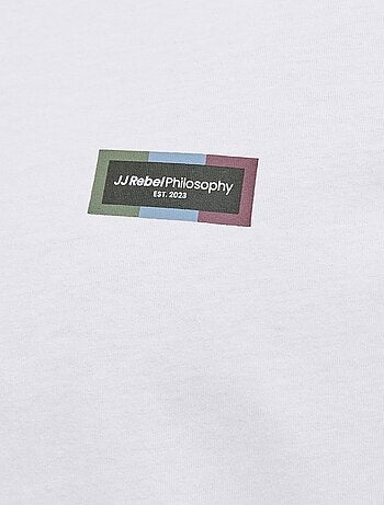 T-shirt à motif en coton 'JJ Rebel'
