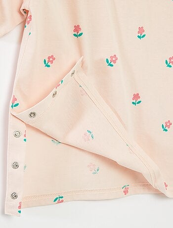 T-shirt à motif ouverture pressionnée à l'épaule - So Easy