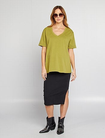 T-shirt allaitement col V