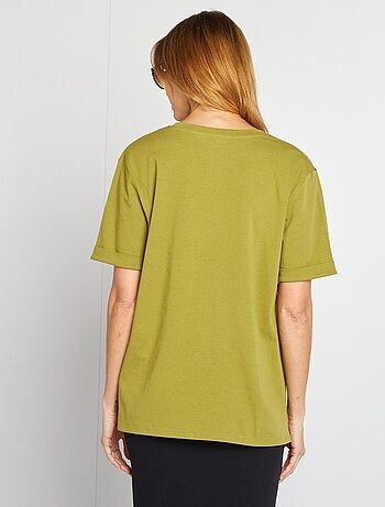 T-shirt allaitement col V