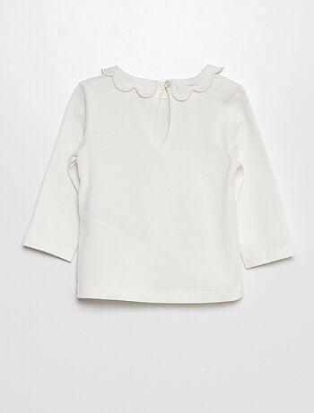 T-shirt avec collerette