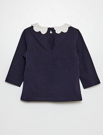 T-shirt avec collerette