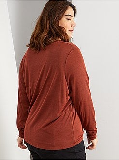 T-shirt avec nœud sous ventre - Kiabi