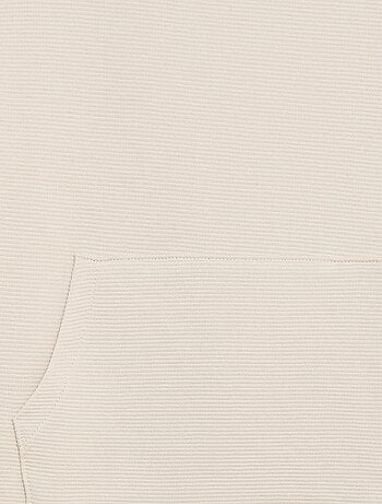 T-shirt avec poche kangourou en maille Ottoman