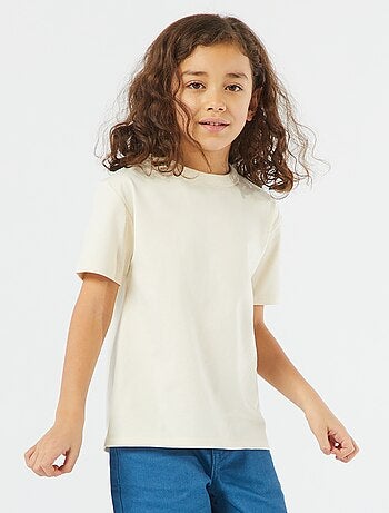 T-shirt basique à manches courtes et col rond