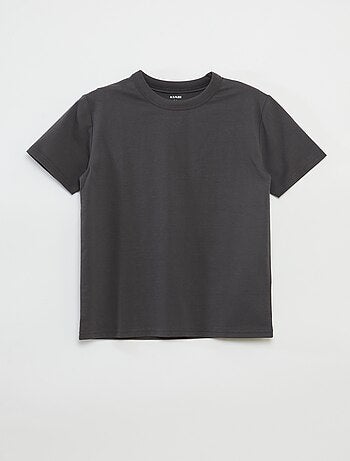 T-shirt basique à manches courtes et col rond