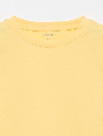 T-shirt basique en jersey uni