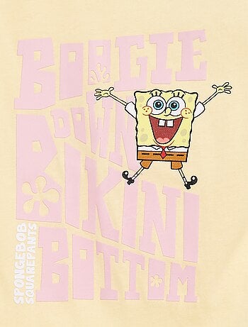 T-shirt 'Bob l'éponge' manches courtes