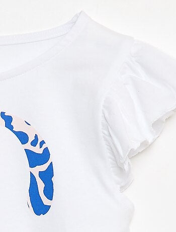 T-shirt casual en jersey coton