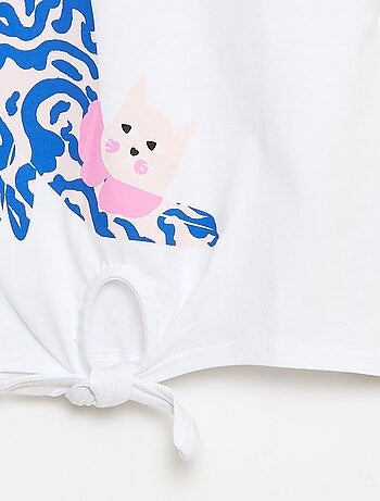 T-shirt casual en jersey coton