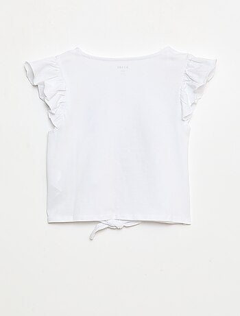 T-shirt casual en jersey coton
