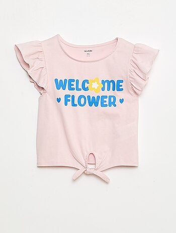 T-shirt casual en jersey coton