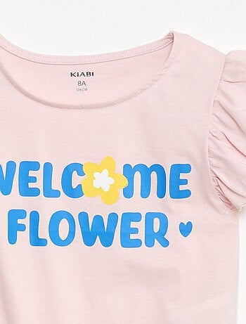 T-shirt casual en jersey coton