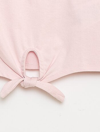 T-shirt casual en jersey coton