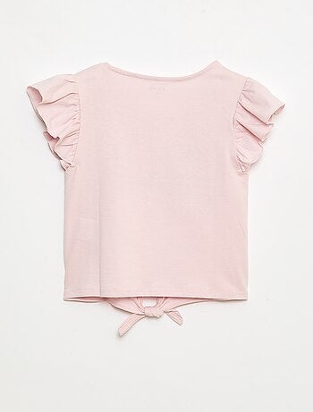T-shirt casual en jersey coton