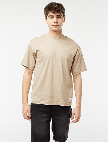 T-shirt col rond en coton