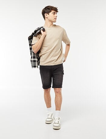T-shirt col rond en coton