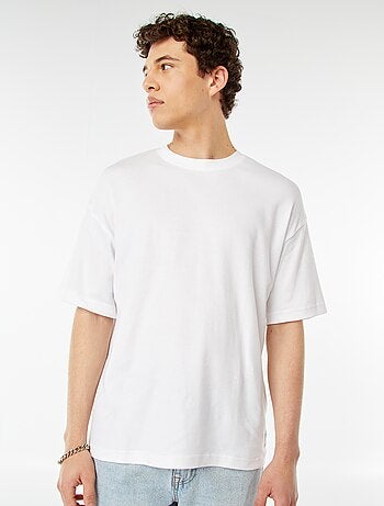 T-shirt col rond en coton