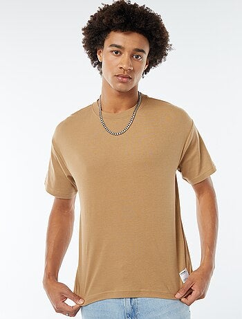T-shirt col rond en coton