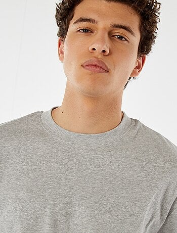 T-shirt col rond en coton