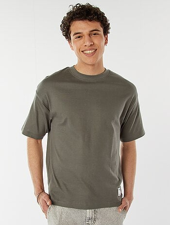 T-shirt col rond en coton