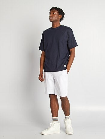 T-shirt col rond en coton