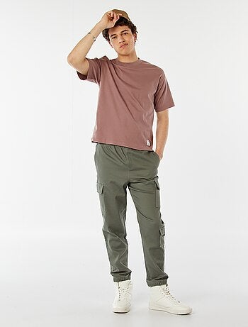 T-shirt col rond en coton
