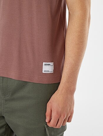 T-shirt col rond en coton