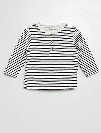 T-shirt col tunisien