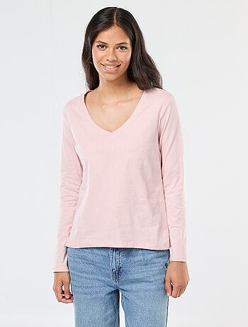 T-shirt col V