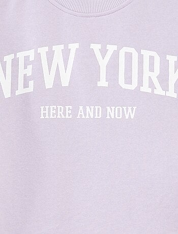 T-shirt crop à manches courtes