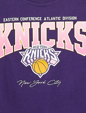T-shirt cropped à manches courtes 'NBA'