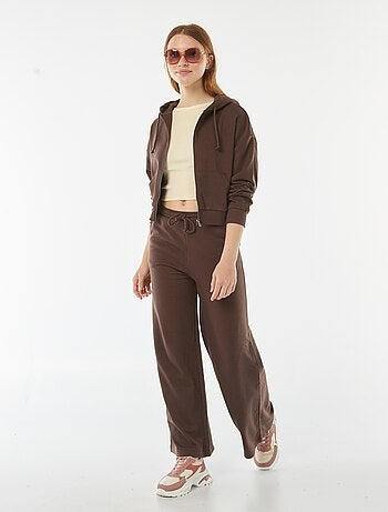 T-shirt cropped manches courtes