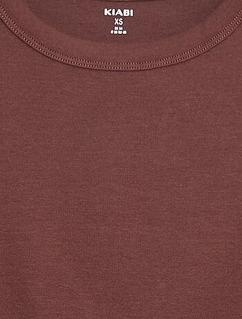 T-shirt cropped manches courtes