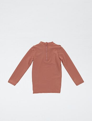 T-shirt de bain volanté à manches longues