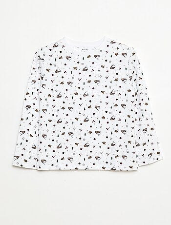 T-shirt de Noël à manches longues