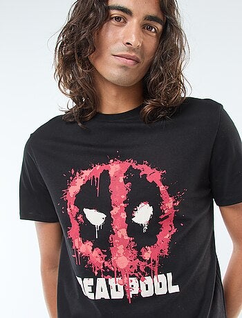 T-shirt 'Deadpool' 'Marvel' manches courtes