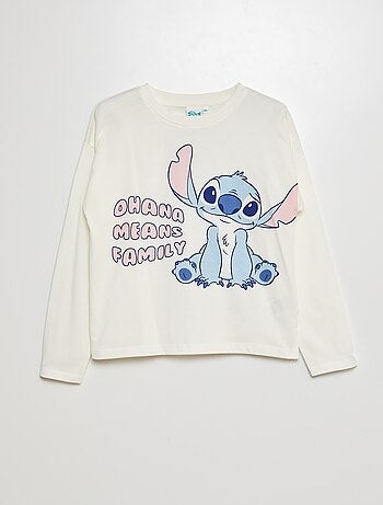 T-shirt 'Disney' 'Stitch' manches longues